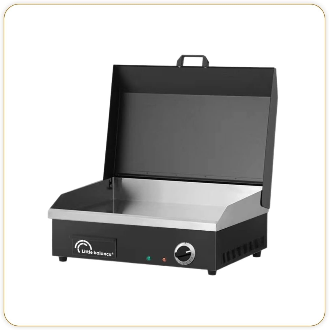 LITTLE BALANCE 8668 Snack Plus Black Edition, elektrische Grillplatte 2900 W
