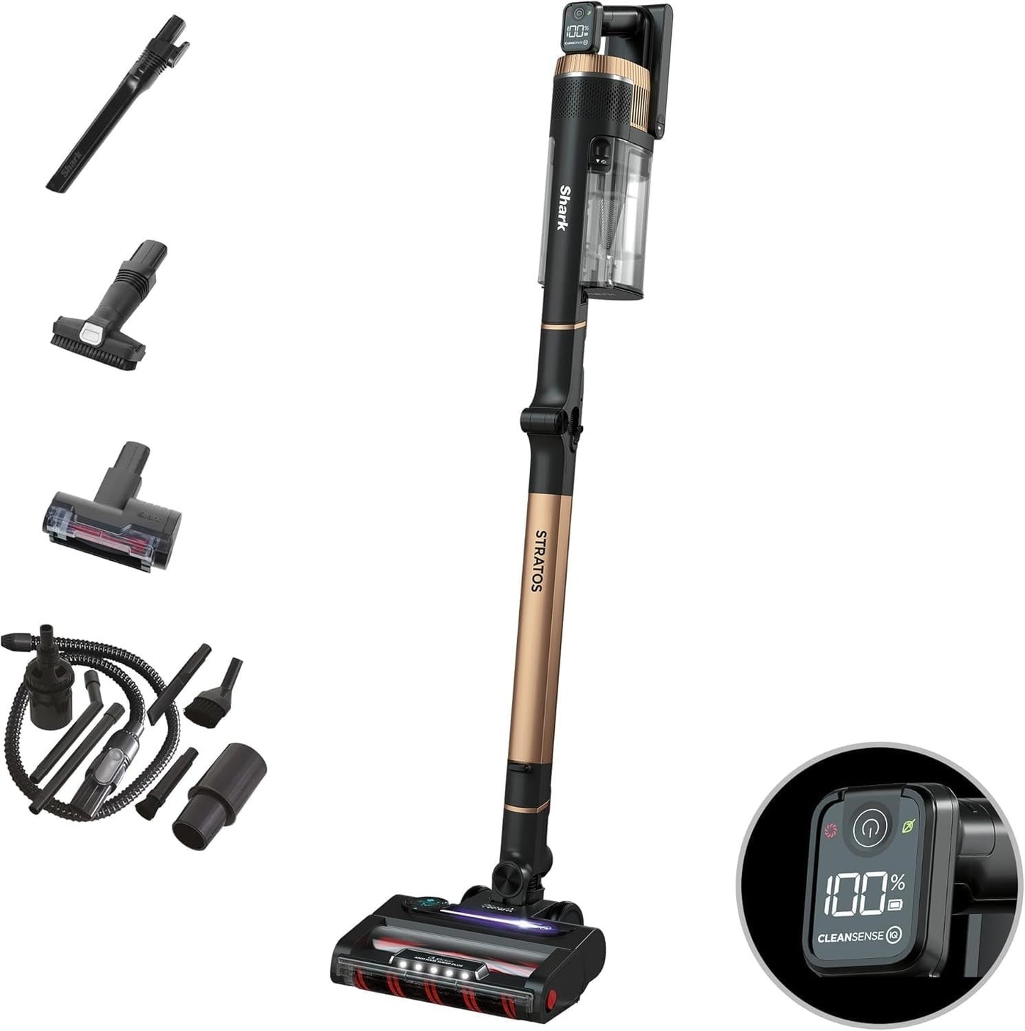Shark Stratos Akku-Staubsauger bis 60 Min Laufzeit IZ400EUTBK +EXTRA AKKU