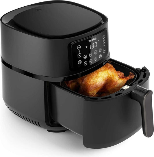 Philips Airfryer 5000 Series Heißluftfritteuse XXL, 7,2L Rezepte-App HD9285/90