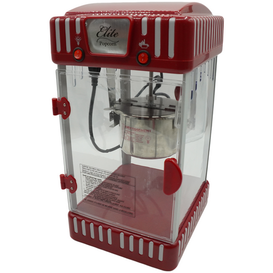 Elite Gourmet EPM-250# Popcornmaschine im klassischen Jahrmarkt-Design zum Hinst