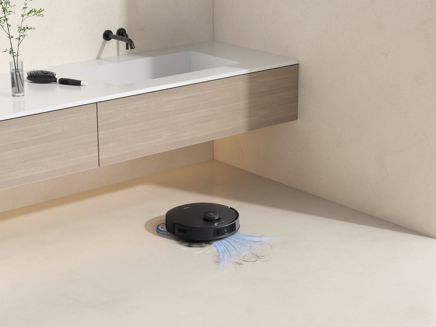 ECOVACS DEEBOT T30S PRO Schwarz Saugroboter mit Wischfunktion Schwarz, 11.000 Pa