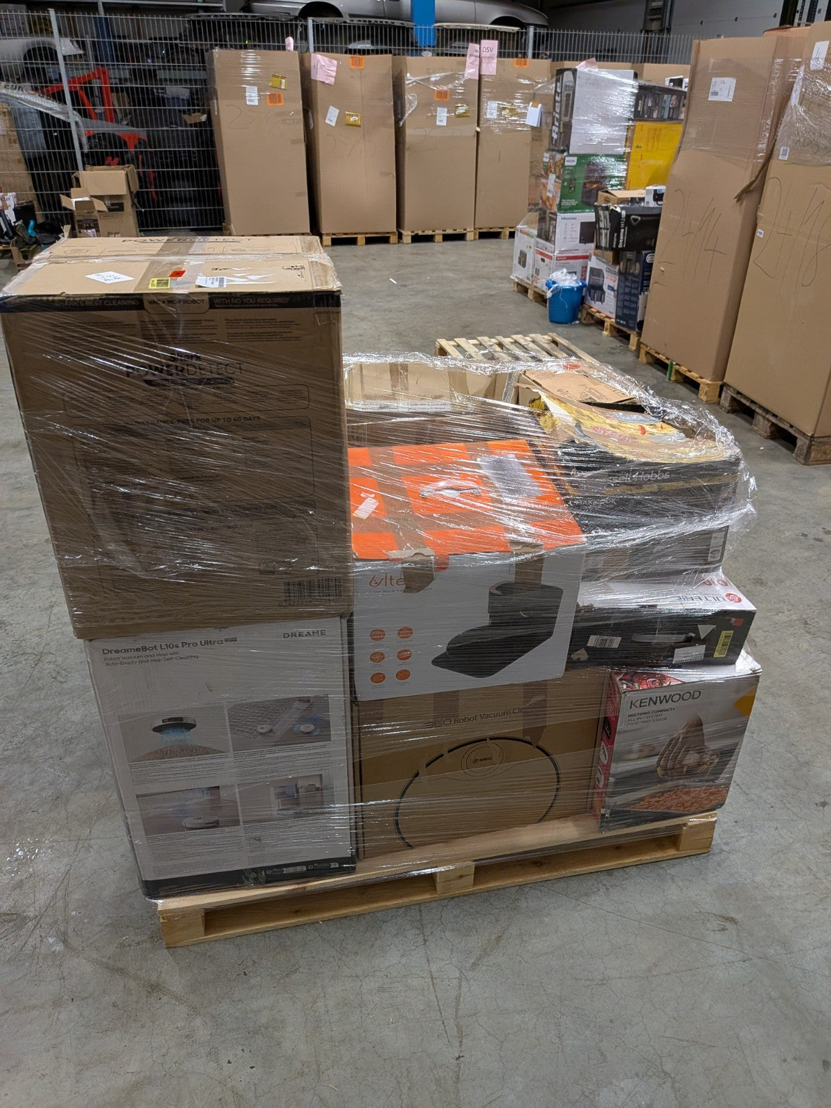 Amazon Retouren Palette Haushaltsgeräte Floorcare Elektrogeräte  4680€ UVP