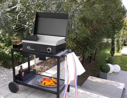 LITTLE BALANCE 8668 Snack Plus Black Edition, elektrische Grillplatte 2900 W
