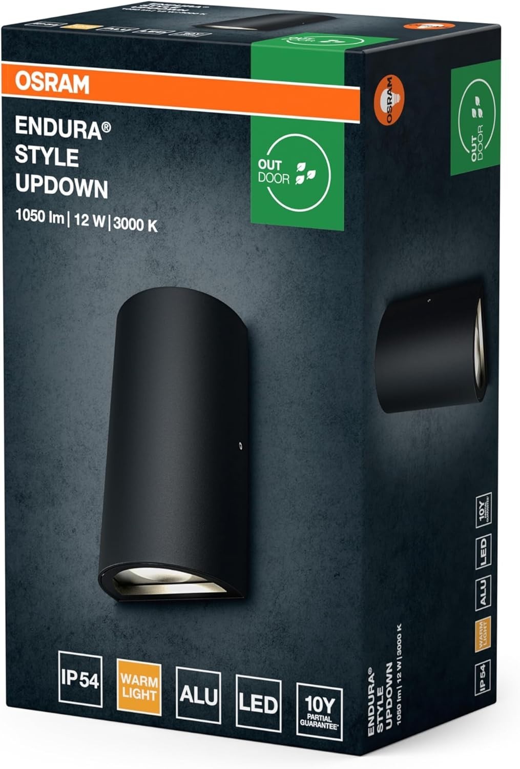 OSRAM LED-Außenleuchte Wand Outdoor Light – IP44 – 3000K