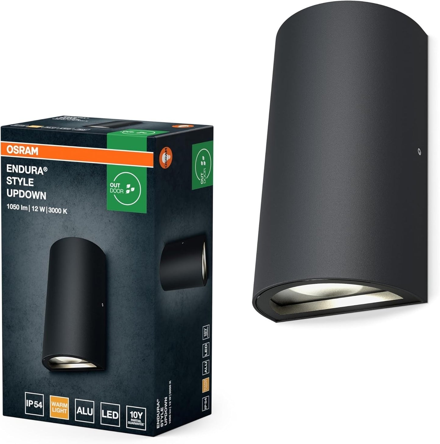 OSRAM LED-Außenleuchte Wand Outdoor Light – IP44 – 3000K