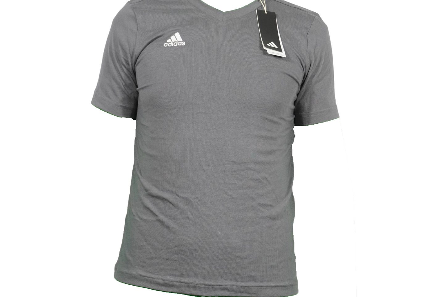 ?? adidas HC0444 ENT22 Tee Y | Unisex T-Shirt | Grau Team Vier | Größe 13/14