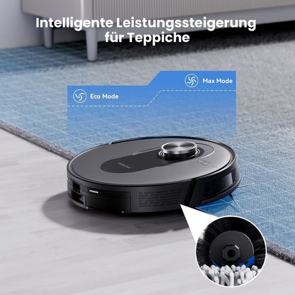 Proscenic Q8 Max Saugroboter mit Wischfunktion 6000Pa 200min Staubsauger Roboter