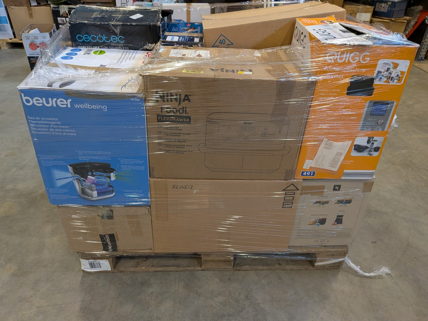 Amazon Retouren Palette Haushalts & Küchengeräte – UVP ca. 3.830 € – Top-Marken