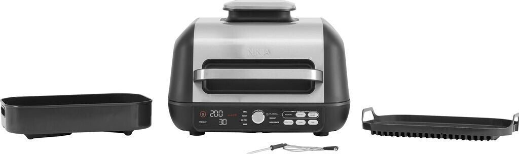 Ninja AG651EU MAX Pro Grill & Heißluft-Fritteuse Grill - Grau/Schwarz