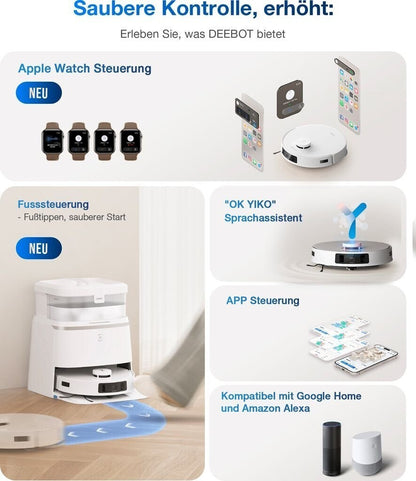ECOVACS Deebot T30 PRO OMNI Saug- & Wischroboter App-Steuerung