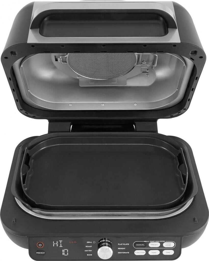 Ninja AG651EU MAX Pro Grill & Heißluft-Fritteuse Grill - Grau/Schwarz