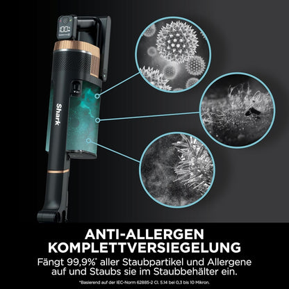 Shark Stratos Akku-Staubsauger bis 60 Min Laufzeit IZ400EUTBK +EXTRA AKKU