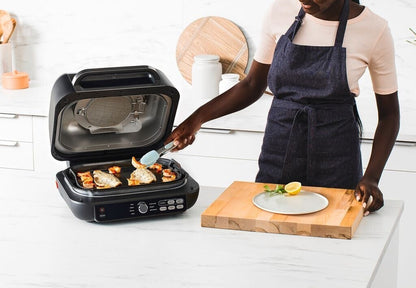 Ninja AG651EU MAX Pro Grill & Heißluft-Fritteuse Grill - Grau/Schwarz