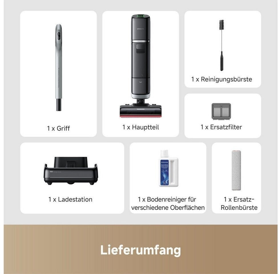 dreame H15 Pro Heat Nass- und Trockensauger, 85° C Wasser 22.000 Pa Saugleistung