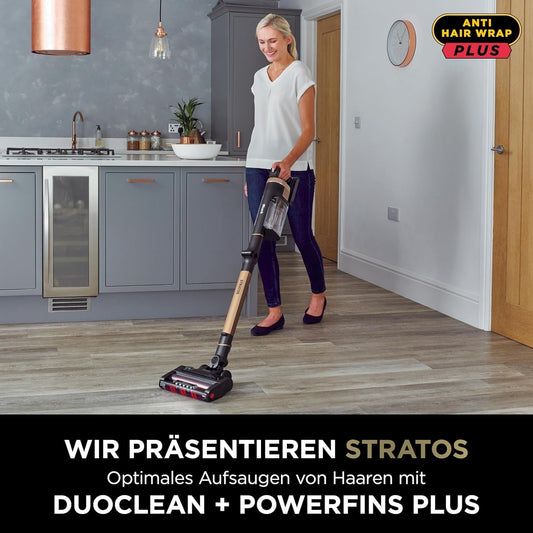 Shark Stratos Akku-Staubsauger bis 60 Min Laufzeit IZ400EUTBK +EXTRA AKKU