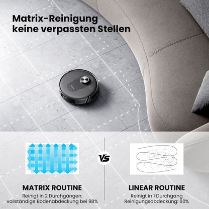 Proscenic Q8 Max Saugroboter mit Wischfunktion 6000Pa 200min Staubsauger Roboter