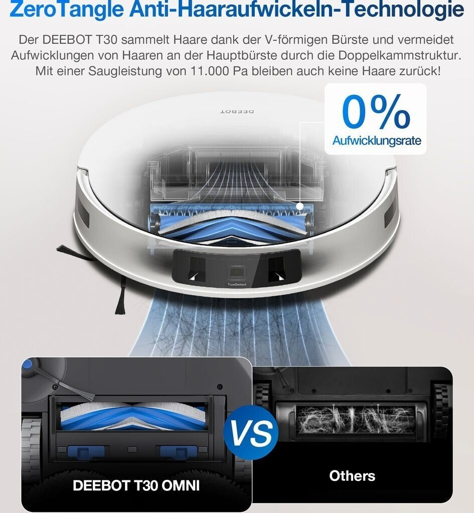 ECOVACS Deebot T30 PRO OMNI Saug- & Wischroboter App-Steuerung