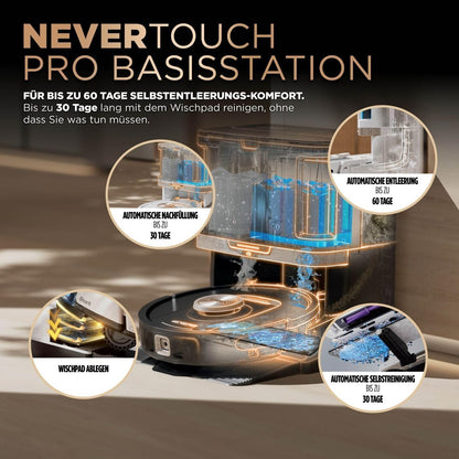 Shark PowerDetect 2-in-1-Saug- & Wischroboter, NeverTouch Pro AV2810ZEEUWH