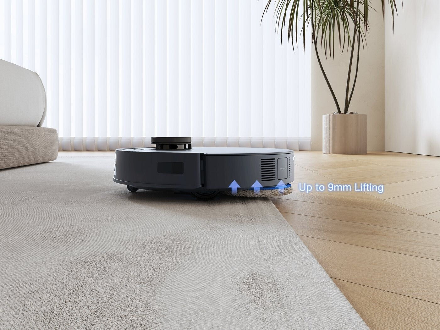 ECOVACS DEEBOT T30S PRO Schwarz Saugroboter mit Wischfunktion Schwarz, 11.000 Pa