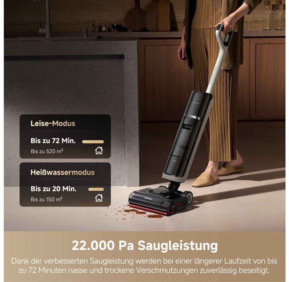 dreame H15 Pro Heat Nass- und Trockensauger, 85° C Wasser 22.000 Pa Saugleistung