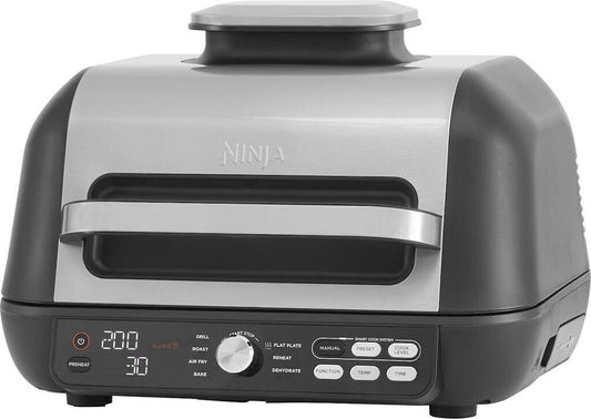 Ninja AG651EU MAX Pro Grill & Heißluft-Fritteuse Grill - Grau/Schwarz