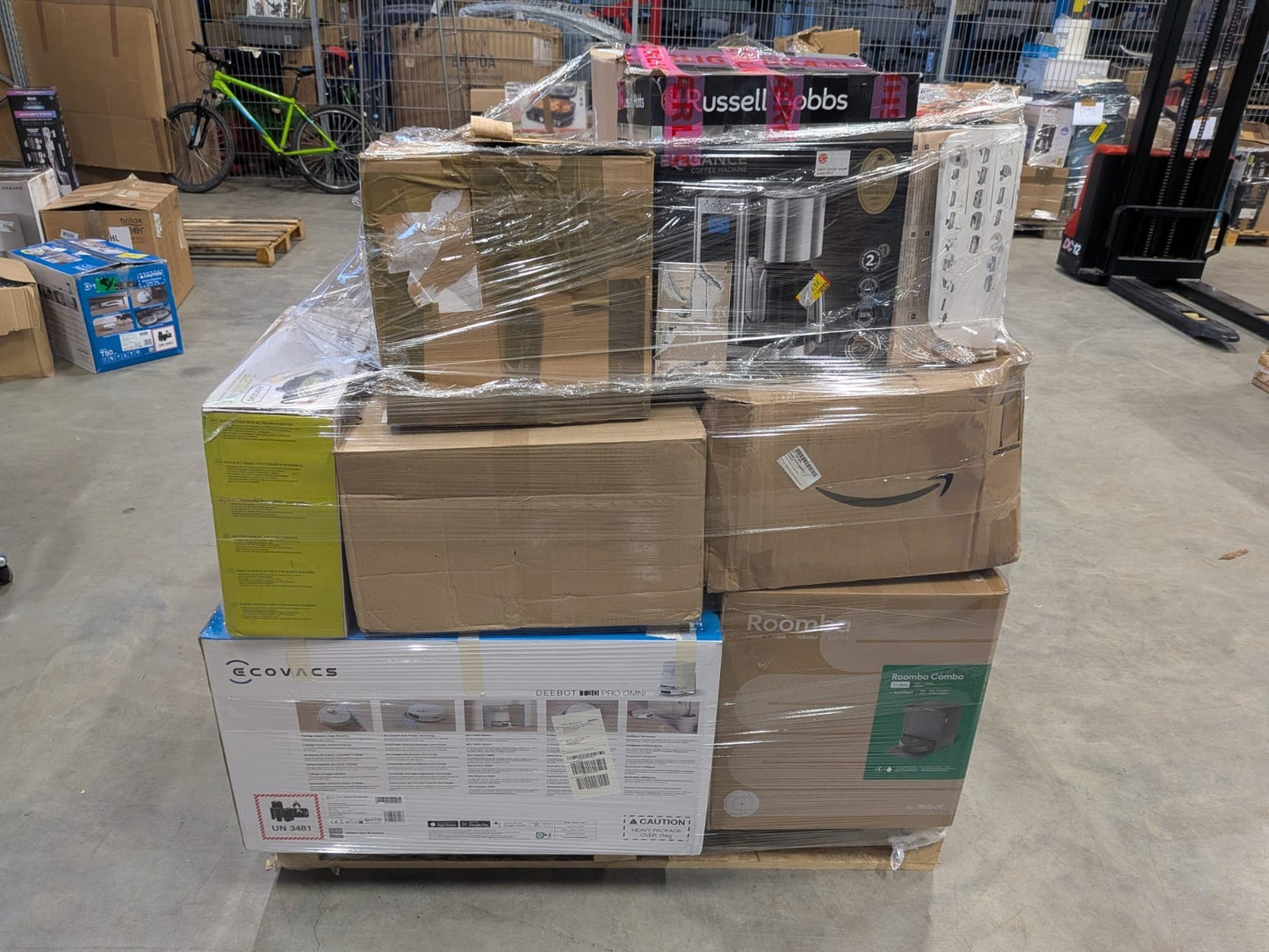Amazon Retouren MEGA Palette Staubsauger Roboter Hoher Warenwert 7937€ UVP