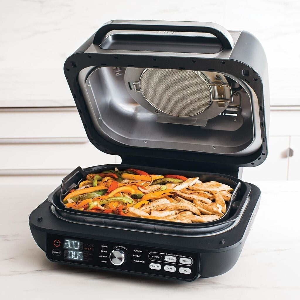 Ninja AG651EU MAX Pro Grill & Heißluft-Fritteuse Grill - Grau/Schwarz