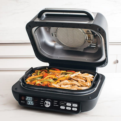 Ninja AG651EU MAX Pro Grill & Heißluft-Fritteuse Grill - Grau/Schwarz
