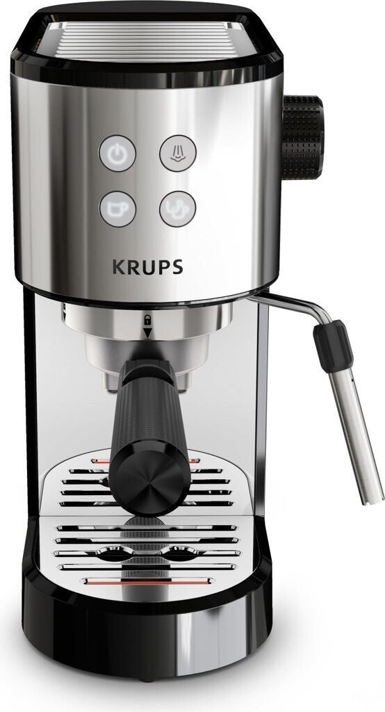Krups Virtuoso Essential Espresso-Siebträgermaschine 15 bar Edelstahl XP441810