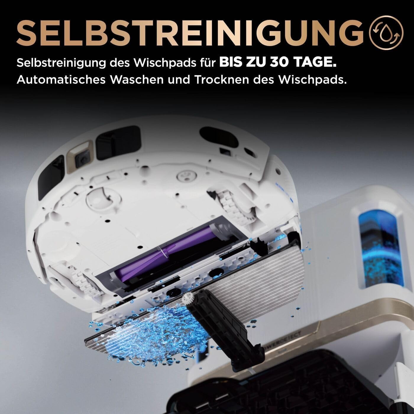 Shark PowerDetect 2-in-1-Saug- & Wischroboter, NeverTouch Pro AV2810ZEEUWH
