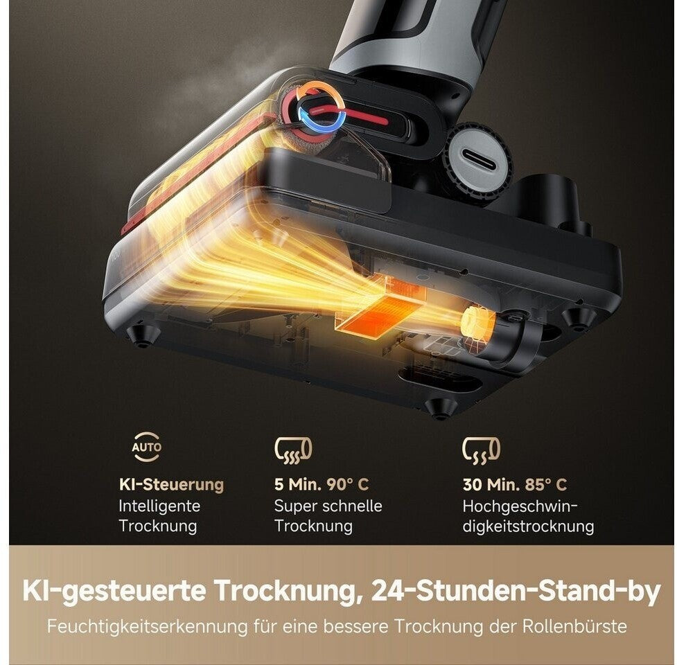 dreame H15 Pro Heat Nass- und Trockensauger, 85° C Wasser 22.000 Pa Saugleistung