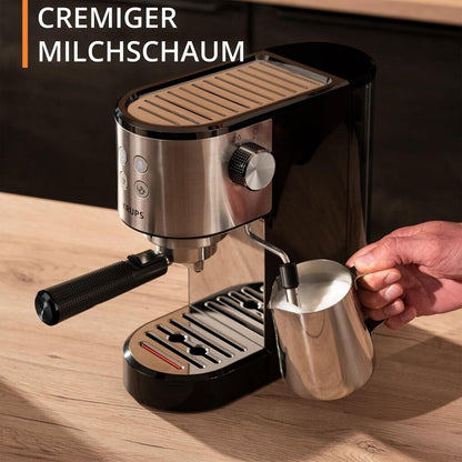 Krups Virtuoso Essential Espresso-Siebträgermaschine 15 bar Edelstahl XP441810