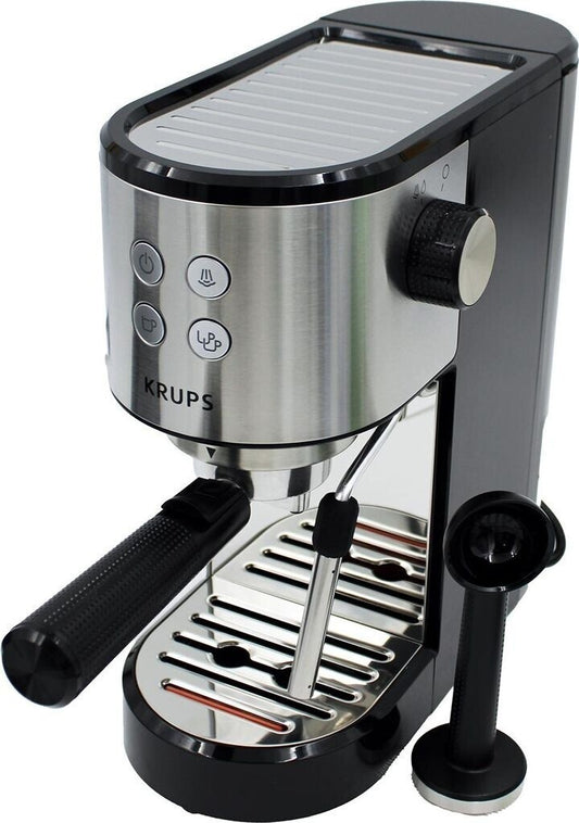 Krups Virtuoso Essential Espresso-Siebträgermaschine 15 bar Edelstahl XP441810