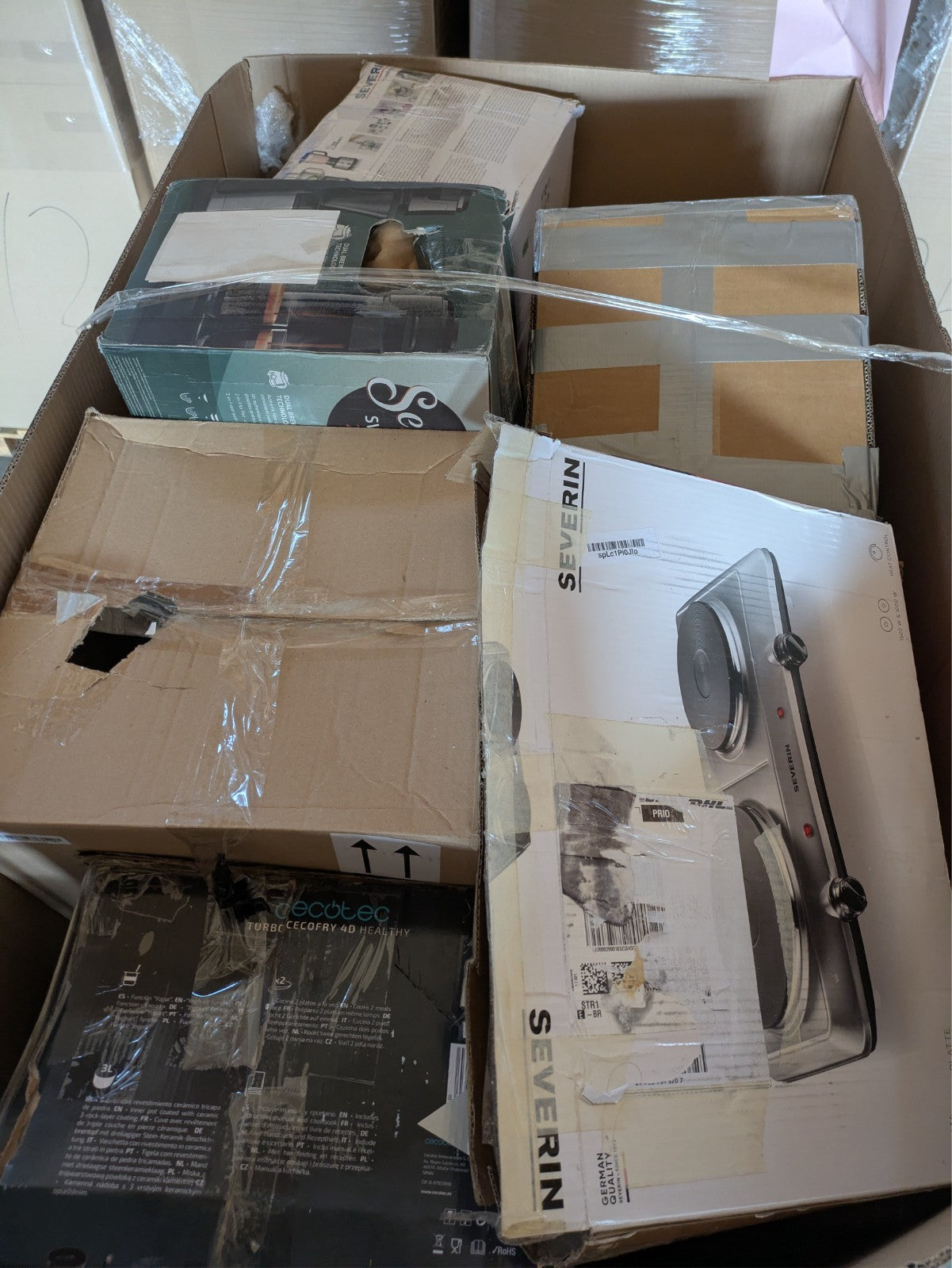 Amazon Retouren Palette  Kaffeemaschinen & Airfryer UVP 3.900 € Top Marken