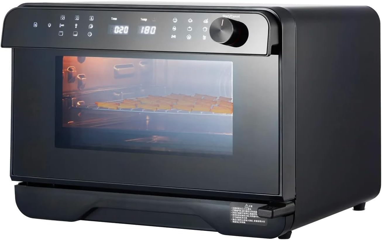 Avilia Dampfgarer mit integrierter Luftfritteuse 25 l, ideal zum Dampfgaren