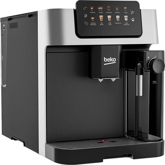 Beko Kaffeevollautomat CEG7304X digital, automatisches Vorschmelzen Schwarz