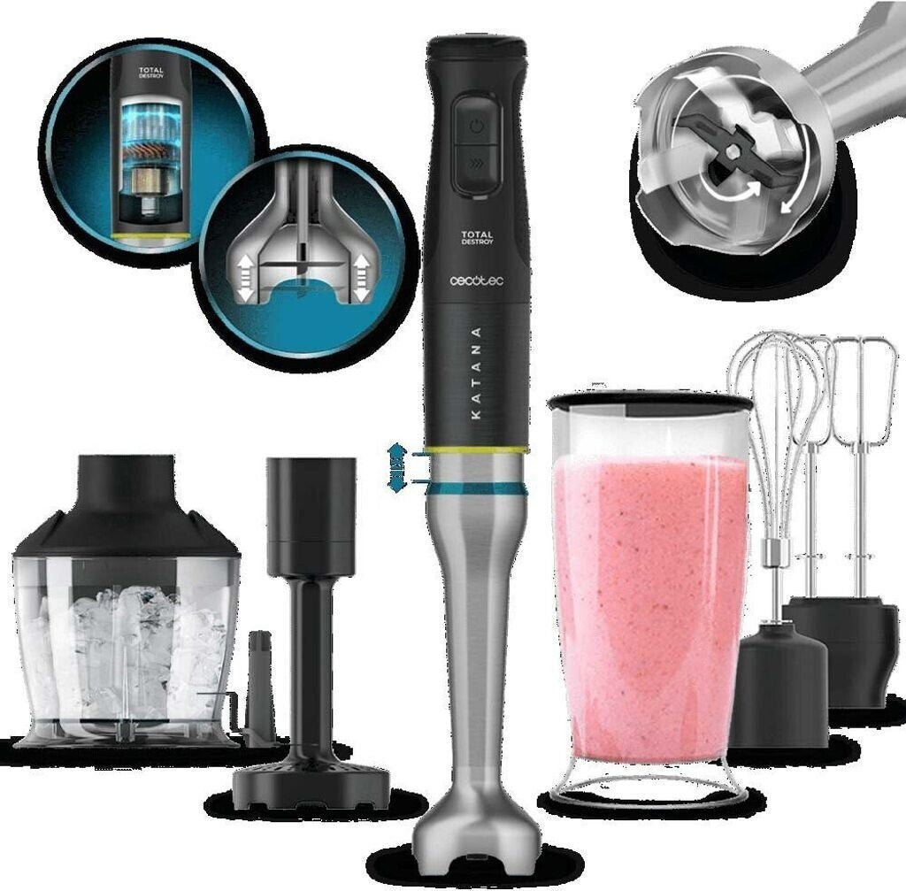 Cecotec Handmixer Katana 15 TotalDestroy Smash B. 1500 W ohne Pürierstab