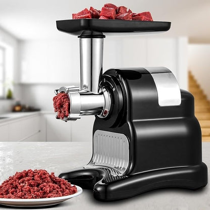 AMZCHEF Slow Juicer - 4 IN 1 Entsafter Fleischwolf - Entsafter Gemüse und Obst