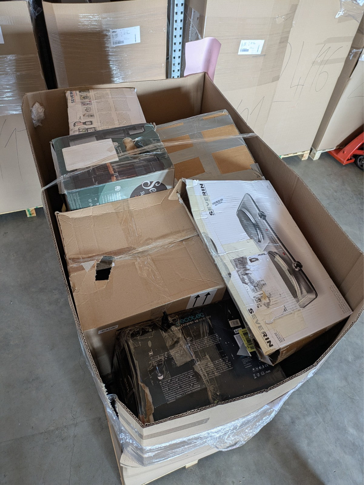 Amazon Retouren Palette  Kaffeemaschinen & Airfryer UVP 3.900 € Top Marken