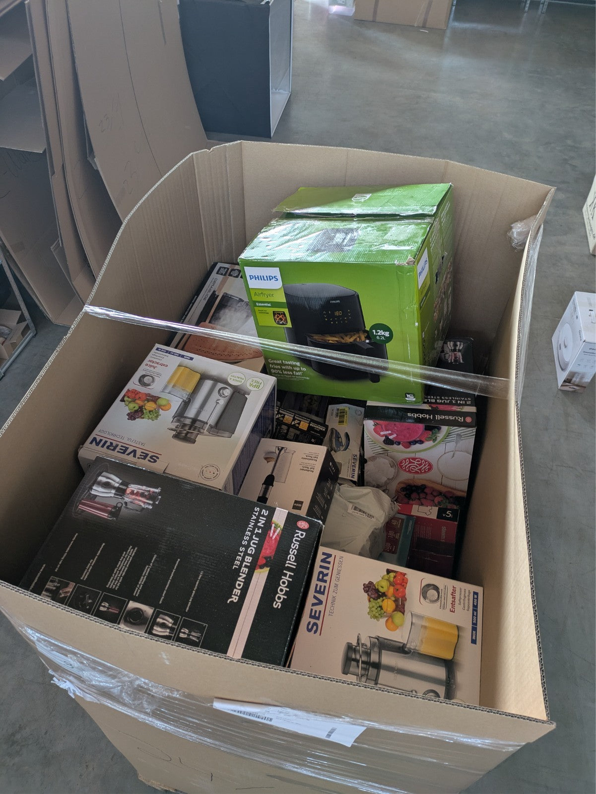 Amazon Retouren Palette  Küchenkleingeräte, Airfryer  UVP 4.100 € Top Marken