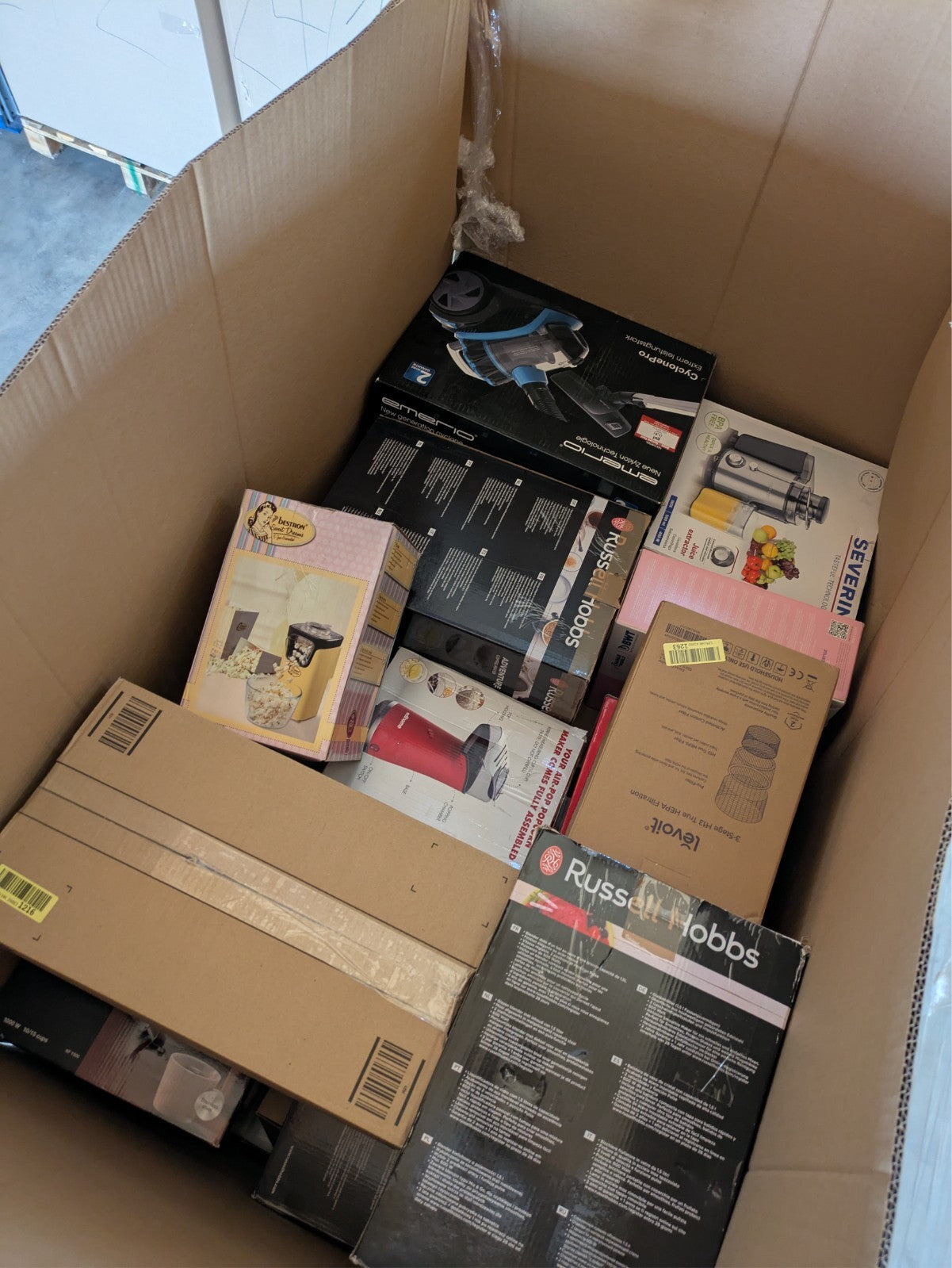 Amazon Retouren Palette Küchenkleingeräte und Haushalt UVP 3.510 € Top Marken