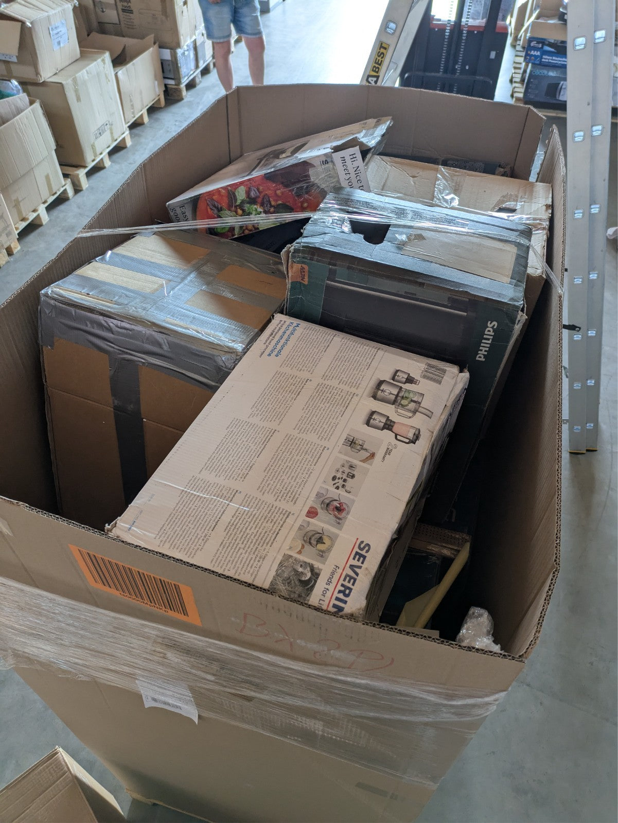 Amazon Retouren Palette  Kaffeemaschinen & Airfryer UVP 3.900 € Top Marken