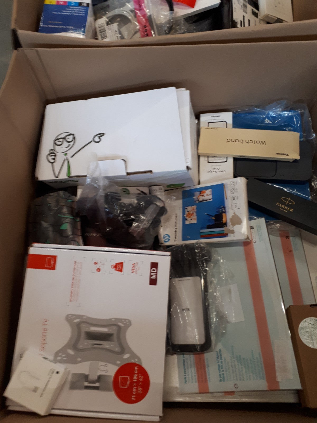 Amazon Retouren Mystery Multimedia und Büroartikel Mischbox über 100 Artikel