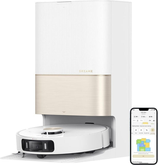 DREAME X30 Ultra Staubsaugerroboter & Wischkombination mit Omni-Selbstreinigung