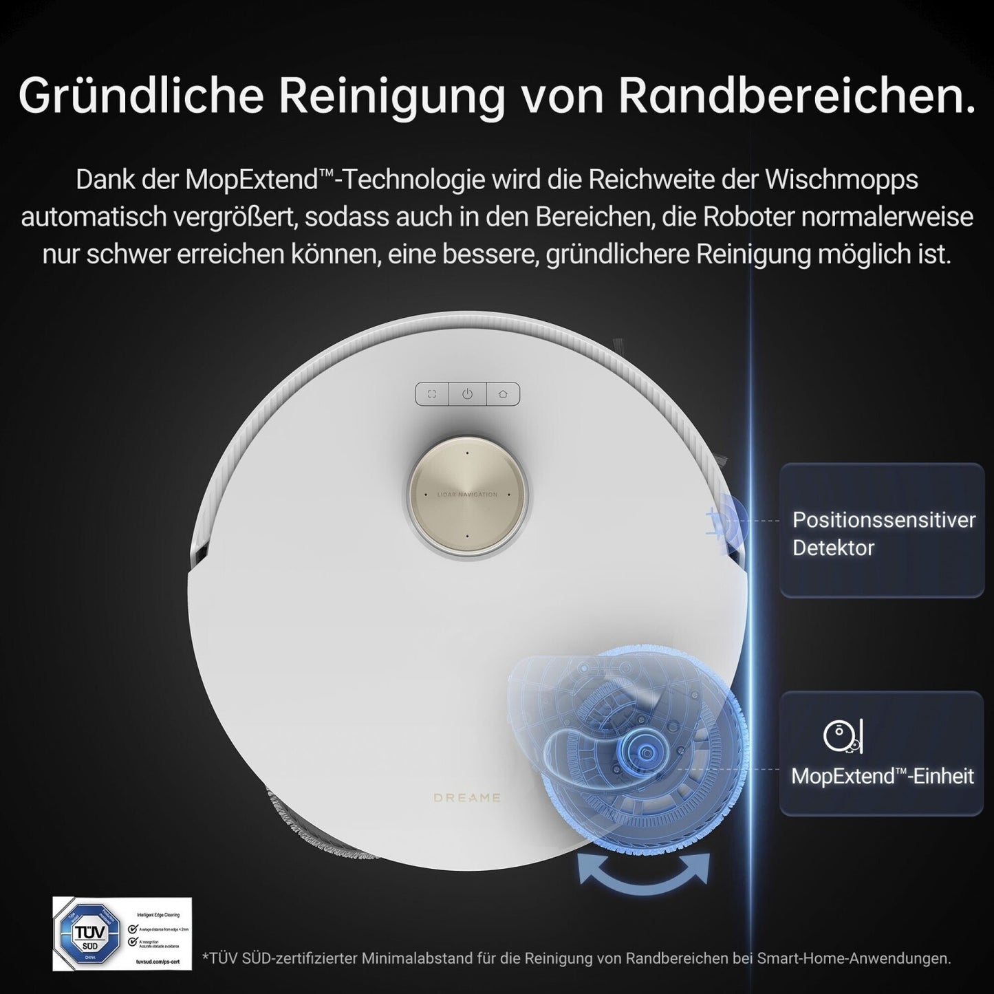 Dreame L20 Ultra Complete Saugroboter mit Wischfunktion kraftvolle Reinigung
