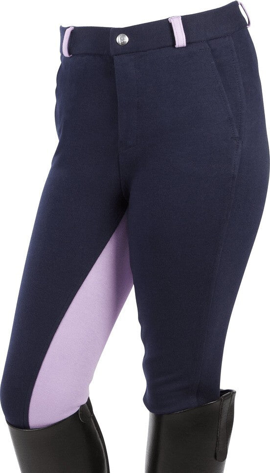 PFIFF 101249 Elisa Reithose blau/violett Größe 158 Vollbesatz Zweifarbig🐎