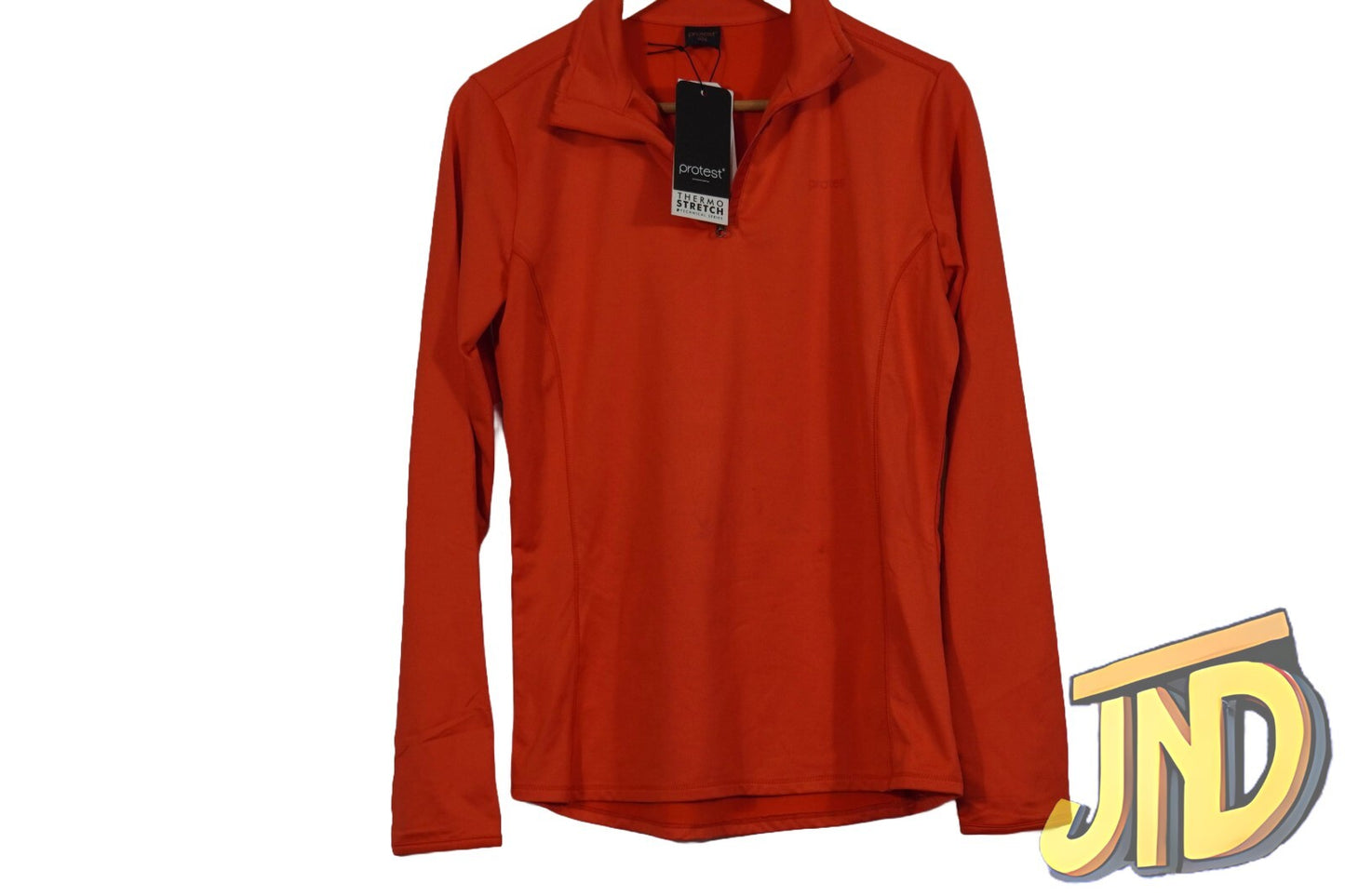 Protest Fabriz Fleece Pullover Damen Flammen Rot Größe M/38🔥