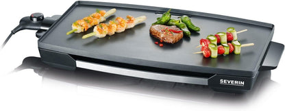 SEVERIN Tischgrill für Fleisch, Fisch und Gemüse, XXL Teppan Yaki Platte KG 2397