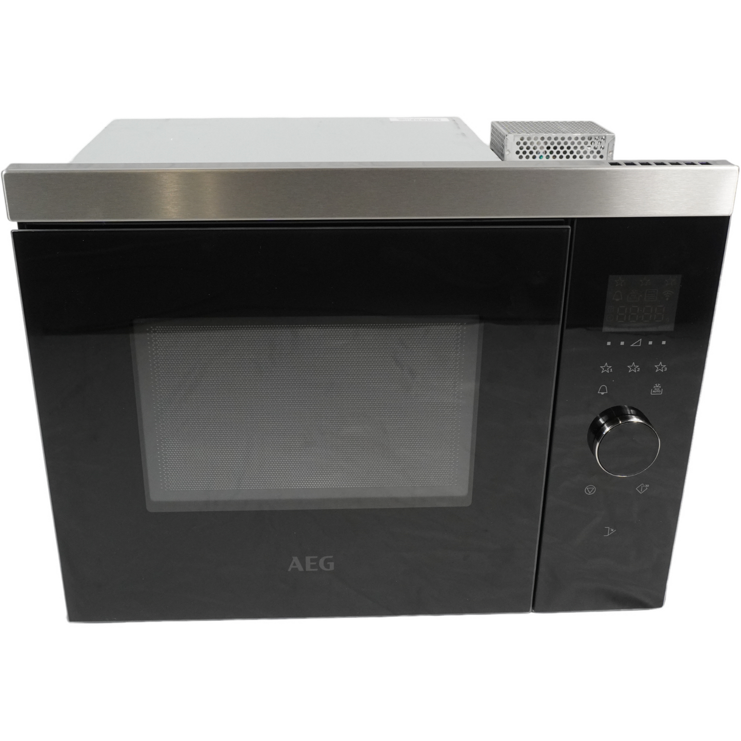 AEG MBB1755SEM 50cm Einbau-Mikrowelle / Touch-Bedienung / Display mit Uhr 800W