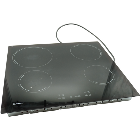 Candy Idea CH64CCB 4U2 Glaskeramik-Kochfeld, 4 Feuer, 60 cm 6,5 kW